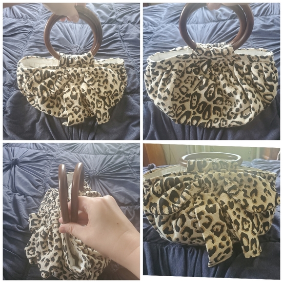 Anthropologie Pippa-Tied Bag in Leopard - Picture 3 of 5